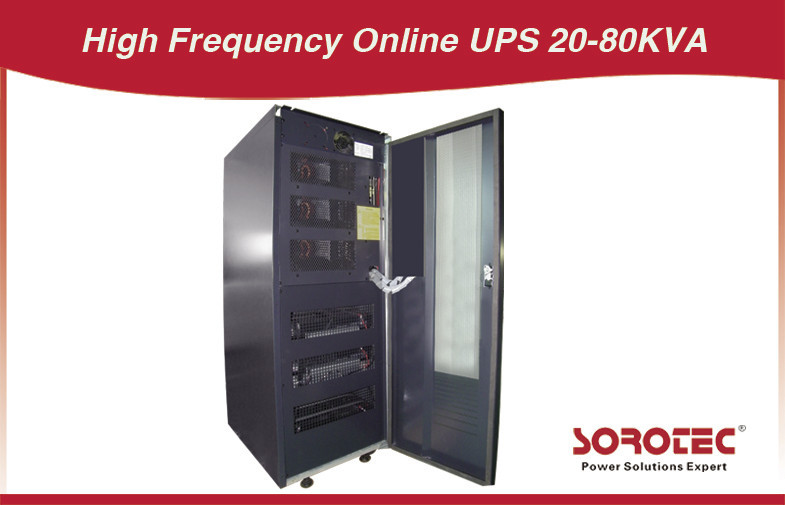 20 - 80 KVA drie - fase 4 lijn ononderbroken voeding, hoge frequentie online UPS