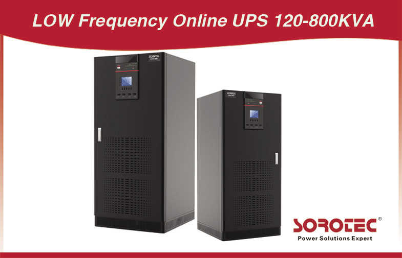 Dubbele conversie 120 - 800KVA lage frequentie Online UPS / ononderbroken voeding 50/60 HZ