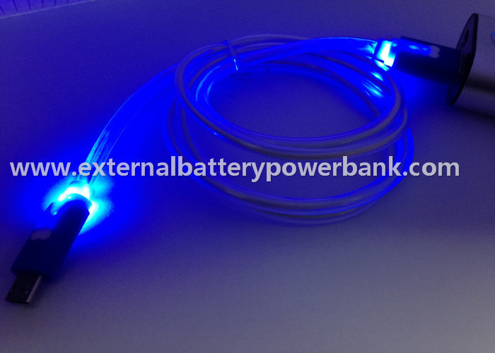 Gegevens van de de LEIDENE Lichte 4 Kleuren Micro- Gegevensoverdracht Cable/USB van USB het Laden Kabel