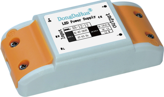 1A niet Waterdichte Constante Voltage Geleide Voeding 12w met Plastic Geval