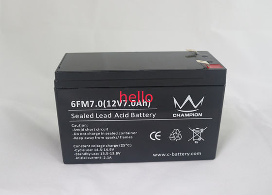 6FM7 F250 12v 7ah Uninterruptible Zure Batterijen van de VoedingBatterijkabel
