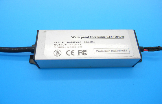 IP68 HOOFD Waterdichte Bestuurder 12V 3A 36W AC100-240V voor LEIDENE Buis, Kortsluiting