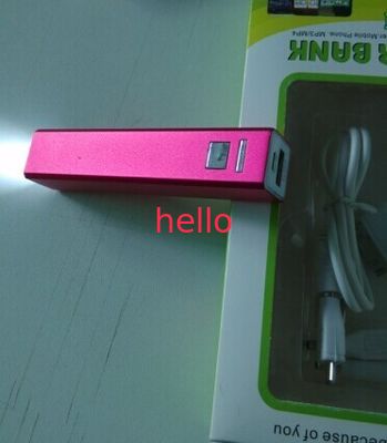 3200mAh purper de Machtspak van USB van de Rechthoekvorm Draagbaar voor Notitieboekje