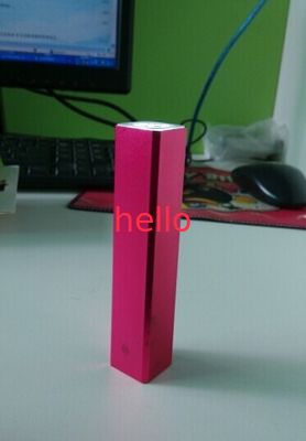 3200mAh purper de Machtspak van USB van de Rechthoekvorm Draagbaar voor Notitieboekje