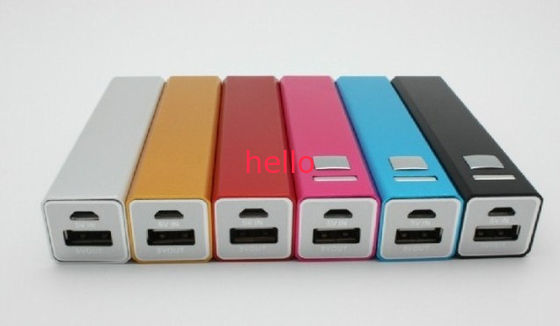 3200mAh purper de Machtspak van USB van de Rechthoekvorm Draagbaar voor Notitieboekje