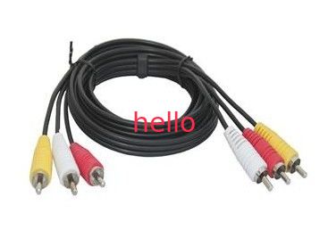 De Kabel van de de Gegevensoverdracht van hoge snelheidsusb, de Audio/Video Kabel van RCA