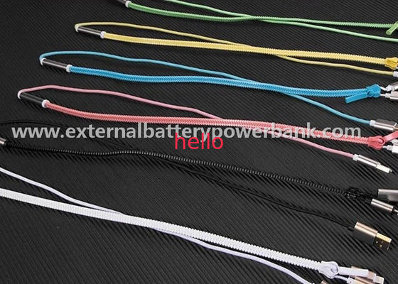 Kleurrijke van de de Gegevensoverdracht van Ritssluitingsusb van de de Kabel Mobiele Telefoon de Gegevenskabel