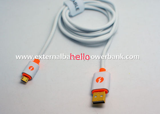 Ronde Witte Micro- USB2.0 Gegevenskabel voor de Androïde Telefoons van Samsung HTC/Blackberry