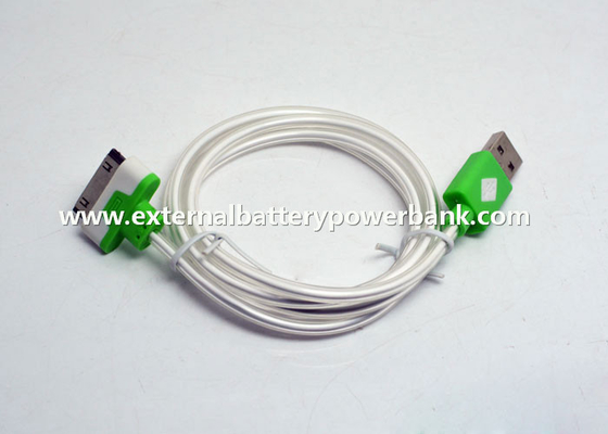 100cm USB de Glanzende Kabel van de Gegevensoverdracht met Groen Licht voor iPhone4/4S/iPad1/iPad2