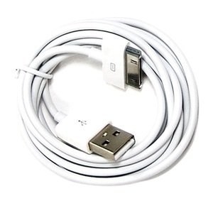 De buitengewoon lange Zwarte 6FT USB-Kabel van de Gegevenssynchronisatie voor Apple-iPhone 4 4S 3GS iPod iPad
