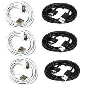 De buitengewoon lange Zwarte 6FT USB-Kabel van de Gegevenssynchronisatie voor Apple-iPhone 4 4S 3GS iPod iPad