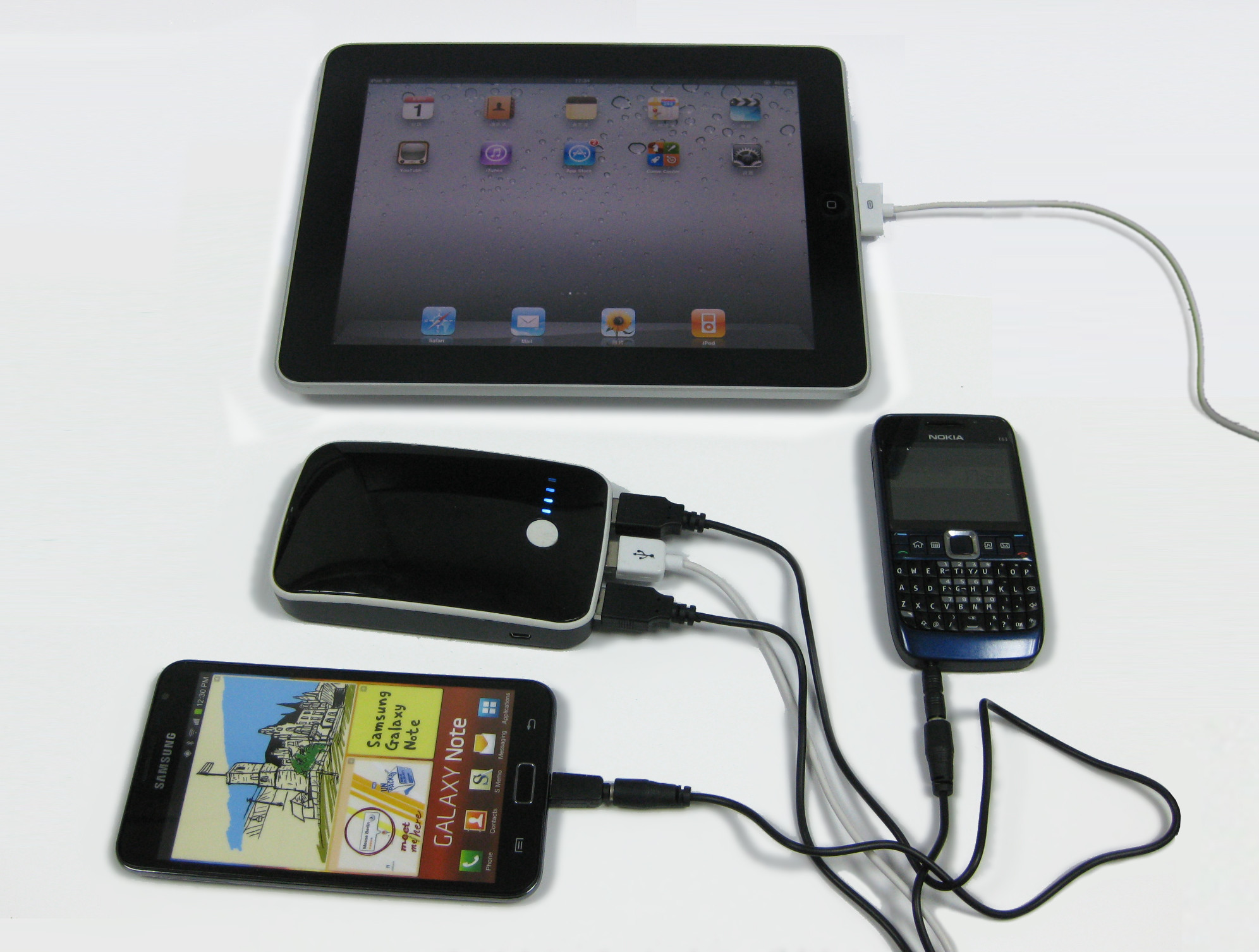 Grote capaciteit 1500mAh batterij draagbare verpakkingen voor Iphone4, Ipod2