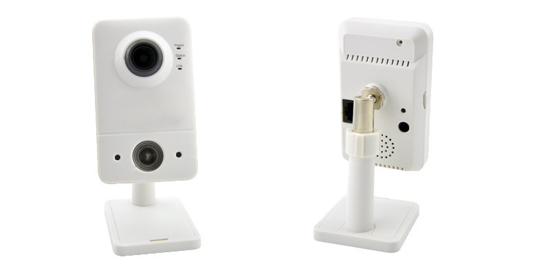 De witte IP Camera van Netwerkkabeltelevisie/de Intelligente Kubus van Internet 1.3MP HD