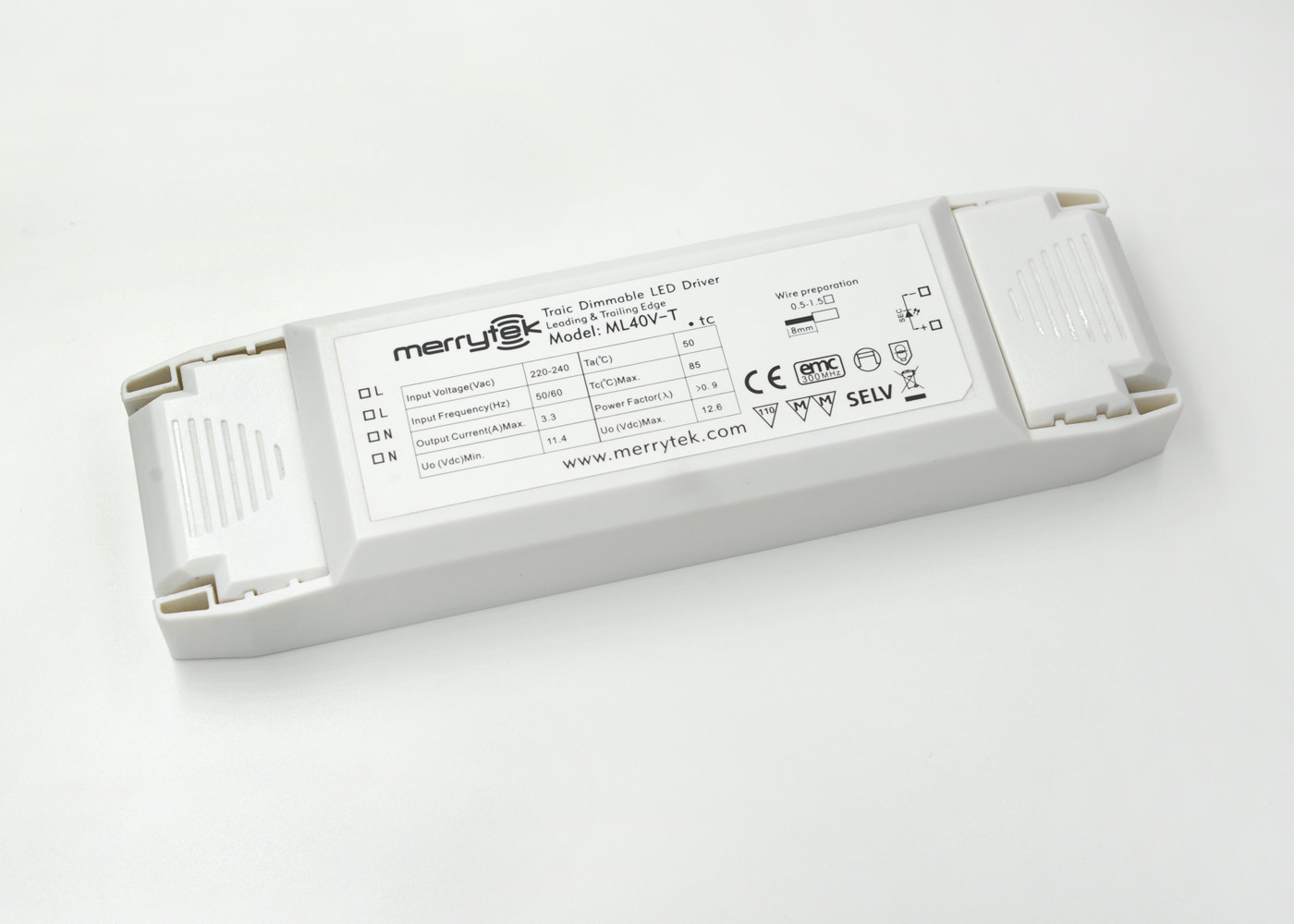 Van Hoofd dimmable van het bijlage Constante Voltage Bestuurder 12Vdc 50Hz/60Hz