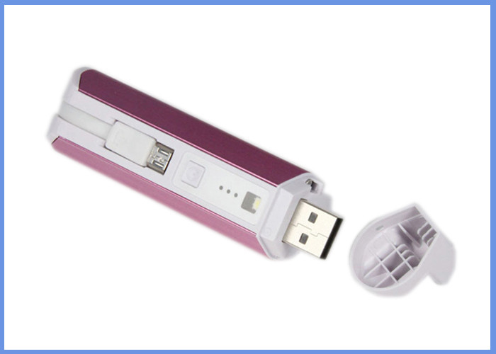 De mini Draagbare USB-Micro- van het Machtspak 2200mah Ingebouwde Kabel van USB, Batterij 18650